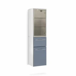 Badschränke|Pelipal Vitrinen-Midischrank Leonardo living 116 Metallic