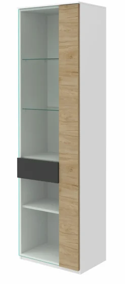 Röhr Kinderzimmer Schränke|Kinderzimmer Schränke-Vitrinenschrank Clip Weiß