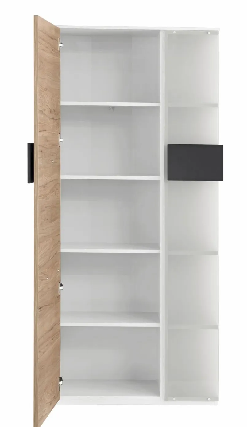 Röhr Kinderzimmer Schränke|Kinderzimmer Schränke-Vitrinenschrank Clip Eiche