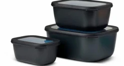 Vorratsdosen|Mepal Vorratsdose Cirqula 3tlg. Schwarz