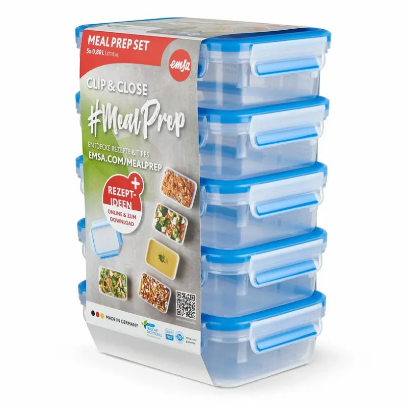 Lunchboxes|Vorratsdosen|emsa Vorratsdose Clip&Close 5tlg. Blau