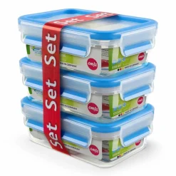 emsa Vorratsdosen|Lunchboxes-Vorratsdose Clip&Close 3tlg. Blau