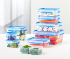 emsa Vorratsdosen|Lunchboxes-Vorratsdose Clip&Close 3tlg. Blau