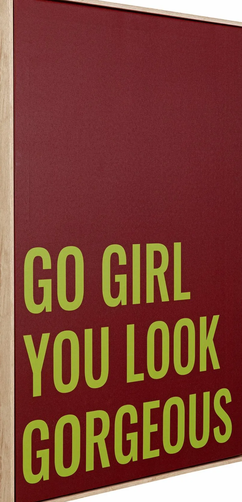 KARE DESIGN Bilder Mit Rahmen|Bilder Nach Themen-Wandbild Go Girl 56830 Rot