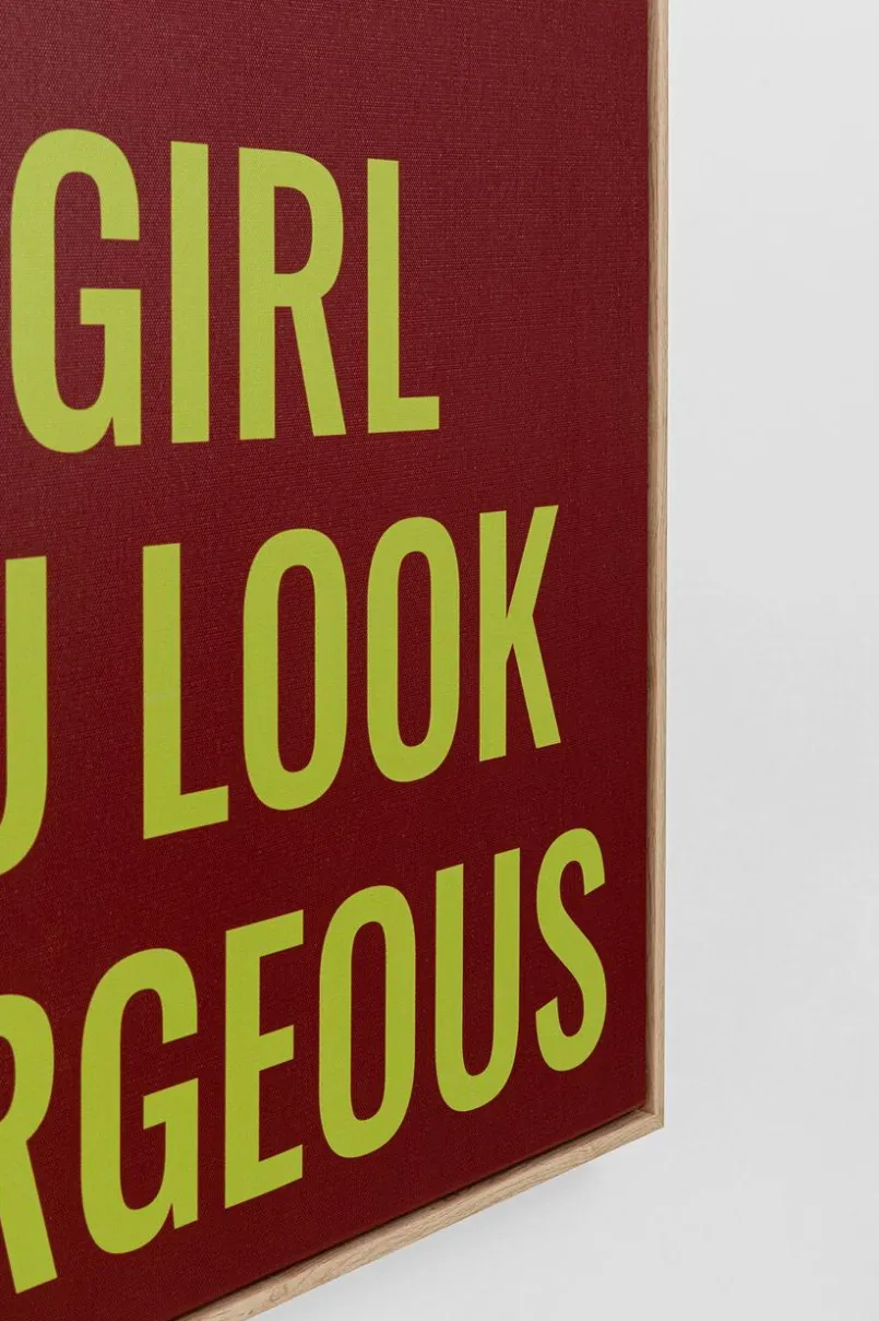 KARE DESIGN Bilder Mit Rahmen|Bilder Nach Themen-Wandbild Go Girl 56830 Rot