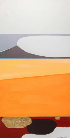 Bilder Mit Rahmen|Bilder Nach Themen|KARE DESIGN Wandbild 73 x 143 cm Abstract Orange