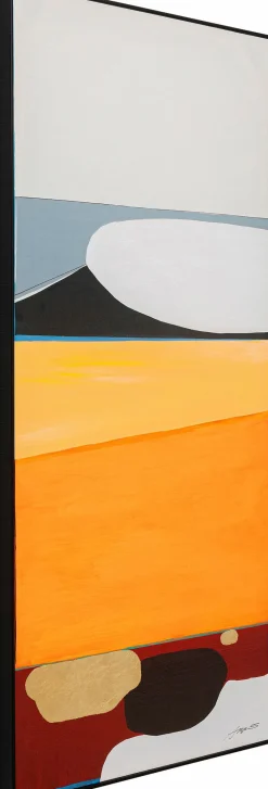 Bilder Mit Rahmen|Bilder Nach Themen|KARE DESIGN Wandbild 73 x 143 cm Abstract Orange
