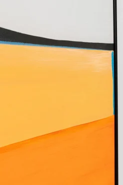 Bilder Mit Rahmen|Bilder Nach Themen|KARE DESIGN Wandbild 73 x 143 cm Abstract Orange