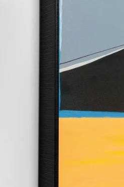 Bilder Mit Rahmen|Bilder Nach Themen|KARE DESIGN Wandbild 73 x 143 cm Abstract Orange