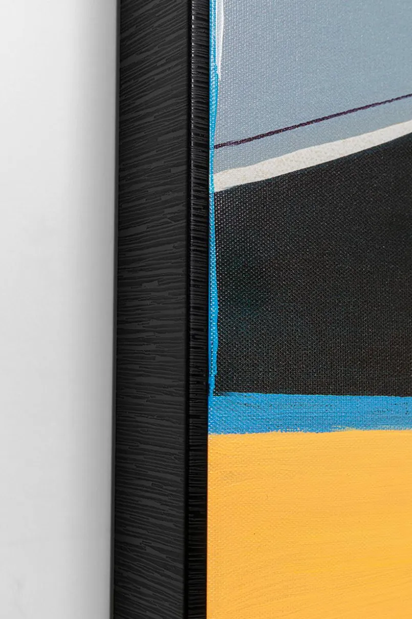 Bilder Mit Rahmen|Bilder Nach Themen|KARE DESIGN Wandbild 73 x 143 cm Abstract Orange