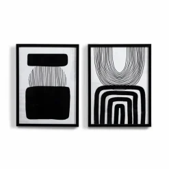 Bilder Mit Rahmen| Wandbild 32 x 42 cm Abstrakt Schwarz