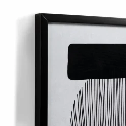 Bilder Mit Rahmen| Wandbild 32 x 42 cm Abstrakt Schwarz