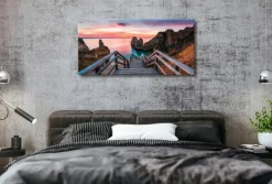 Bilder Ohne Rahmen|EUROART Wandbild 55 x 115 cm Algarve Rosa