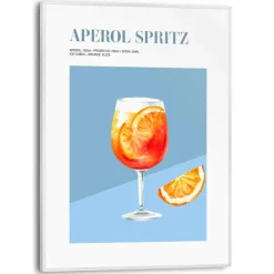 Bilder Mit Rahmen|Reinders Wandbild 30 x 40 cm Aperol Blau