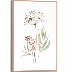 Reinders Bilder Mit Rahmen-Wandbild 20 x 30 cm Aqua Flowers Grün