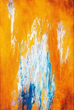 Bilder Mit Rahmen|KARE DESIGN Wandbild 120 x 180 cm Artistas Orange