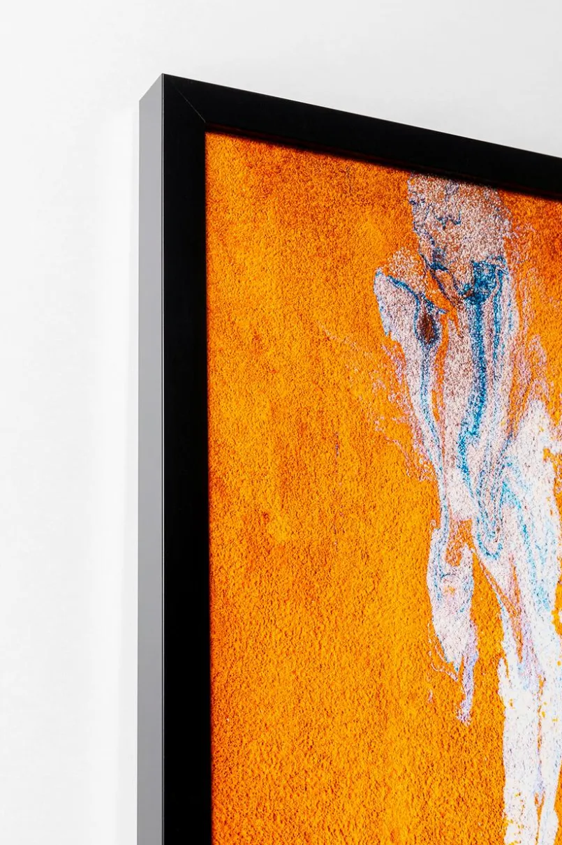 Bilder Mit Rahmen|KARE DESIGN Wandbild 120 x 180 cm Artistas Orange