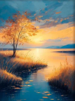 Wandbild 60 x 80 cm Atmospheric Landscape II<EUROART Outlet
