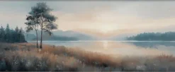 Bilder Mit Rahmen|EUROART Wandbild 50 x 120 cm Atmospheric Landscape X Blau