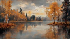 Wandbild 100 x 180 cm Autumn Landscape I<EUROART Sale
