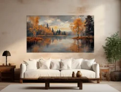 Wandbild 100 x 180 cm Autumn Landscape I<EUROART Sale