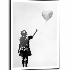 Bilder Mit Rahmen|Reinders Wandbild 50 x 70 cm Balloon Girl Schwarz