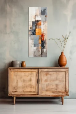 Wandbild 30 x 80 cm , Grey and White V<EUROART Hot