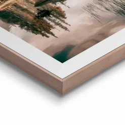 Bilder Mit Rahmen|Bilder Nach Themen|Reinders Wandbild 30 x 40 cm Bergsee Beige