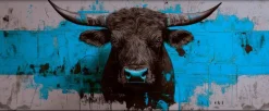 Wandbild 50 x 120 cm Black Bull V<EUROART Outlet