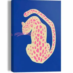 Reinders Bilder Mit Rahmen-Wandbild 20 x 30 cm Blue Pink Cat Blau