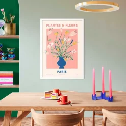 Bilder Mit Rahmen|Reinders Wandbild 50 x 70 cm Blue Vase Bunt