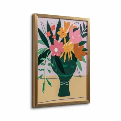 Bilder Mit Rahmen| Wandbild 32 x 42 cm Blumenvase Bunt