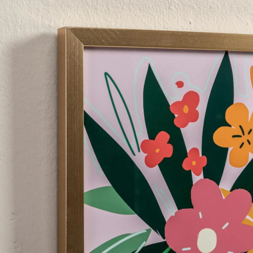 Bilder Mit Rahmen| Wandbild 32 x 42 cm Blumenvase Bunt
