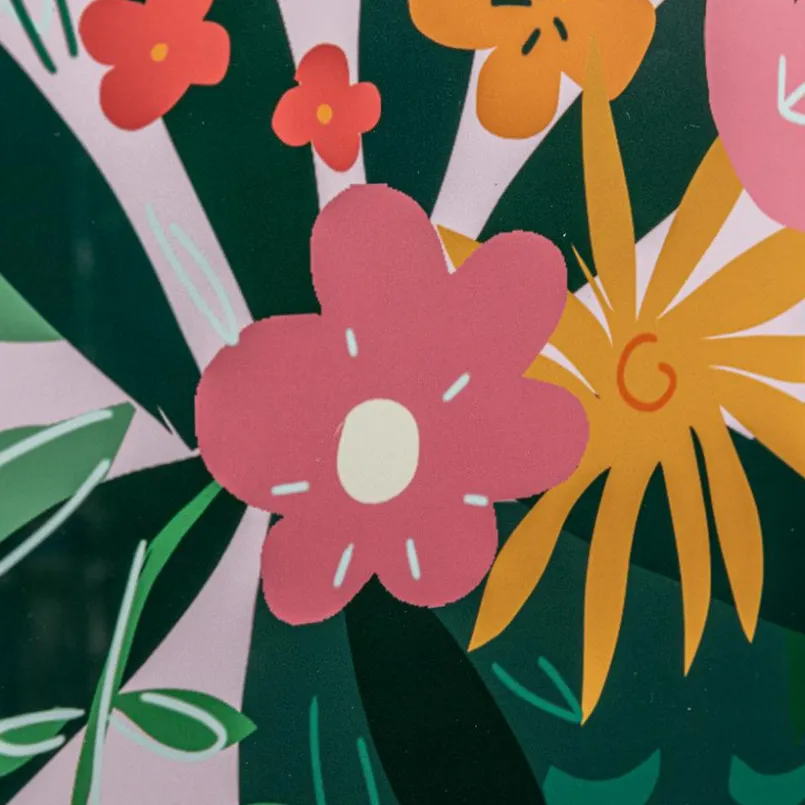 Bilder Mit Rahmen| Wandbild 32 x 42 cm Blumenvase Bunt