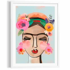 Bilder Mit Rahmen|Reinders Wandbild 50 x 70 cm Colourful Face Bunt
