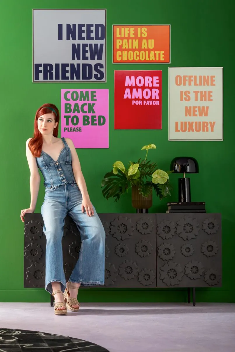 KARE DESIGN Bilder Ohne Rahmen|Bilder Nach Themen-Wandbild 40 x 50 cm Come Back To Bed 56300 Pink