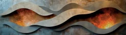 Wandbild 50 x 180 cm Copper Abstract III<EUROART Clearance