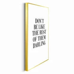 Reinders Bilder Mit Rahmen|Bilder Nach Themen-Wandbild 30 x 40 cm Don't Be Like Weiß