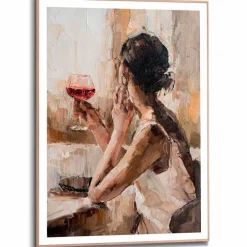 Bilder Mit Rahmen|Reinders Wandbild 50 x 70 cm Drinking Wine Bunt