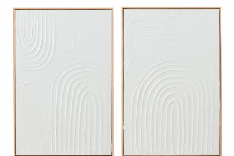 Bilder Mit Rahmen|DAHEIM Wandbild 60 x 90 cm Elise Weiß