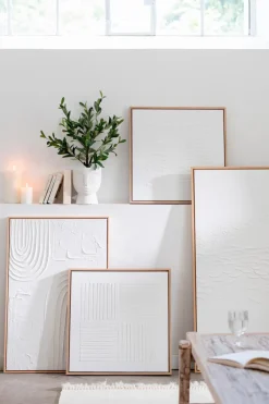 Bilder Mit Rahmen|DAHEIM Wandbild 60 x 90 cm Elise Weiß