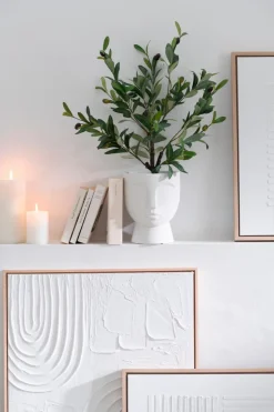 Bilder Mit Rahmen|DAHEIM Wandbild 60 x 90 cm Elise Weiß