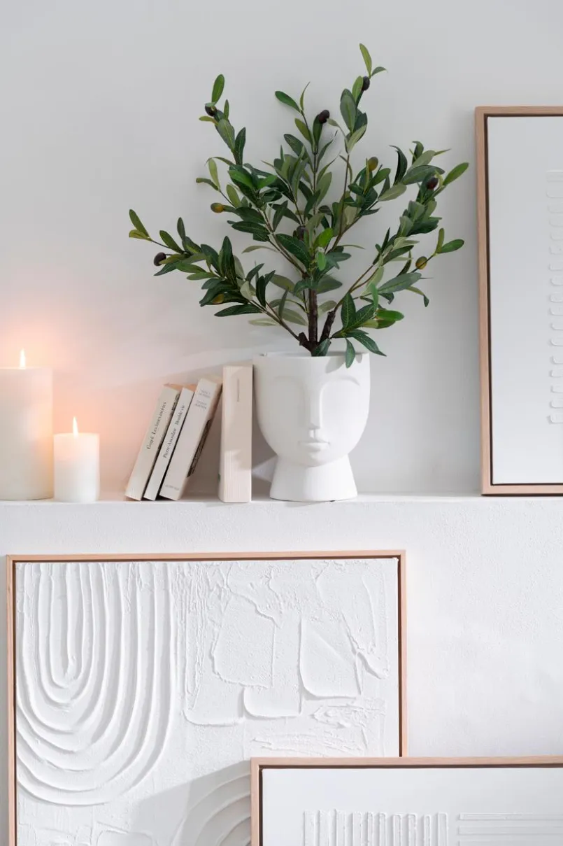 Bilder Mit Rahmen|DAHEIM Wandbild 60 x 90 cm Elise Weiß