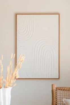 Bilder Mit Rahmen|DAHEIM Wandbild 60 x 90 cm Elise Weiß