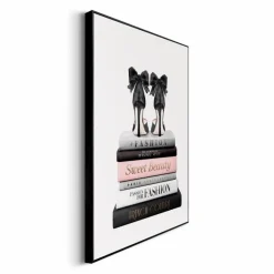 Bilder Mit Rahmen|Bilder Nach Themen|Reinders Wandbild 30 x 40 cm Fashion Books Rosa