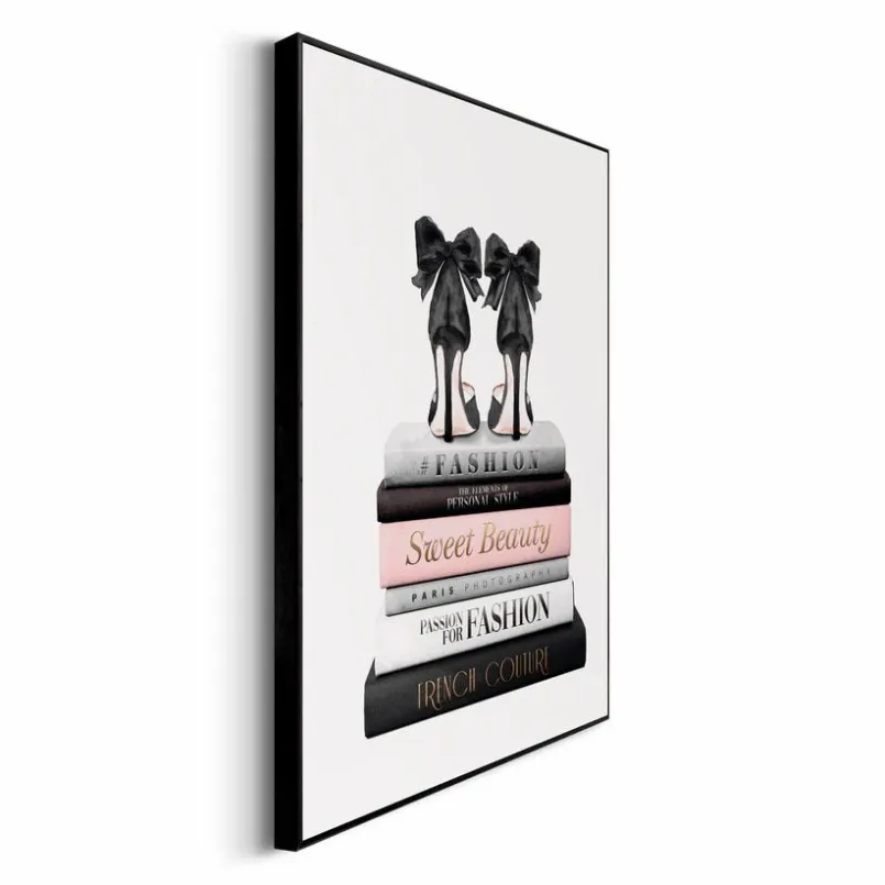 Bilder Mit Rahmen|Bilder Nach Themen|Reinders Wandbild 30 x 40 cm Fashion Books Rosa