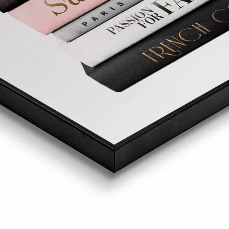 Bilder Mit Rahmen|Bilder Nach Themen|Reinders Wandbild 30 x 40 cm Fashion Books Rosa