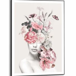 Reinders Bilder Mit Rahmen-Wandbild 50 x 70 cm Floral Lady Sweet Rosa