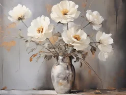 Wandbild 30 x 40 cm Flowers On Grey IV<EUROART Outlet