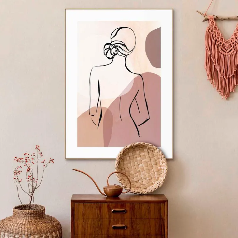 Wandbild 50 x 70 cm Frau<Reinders Online